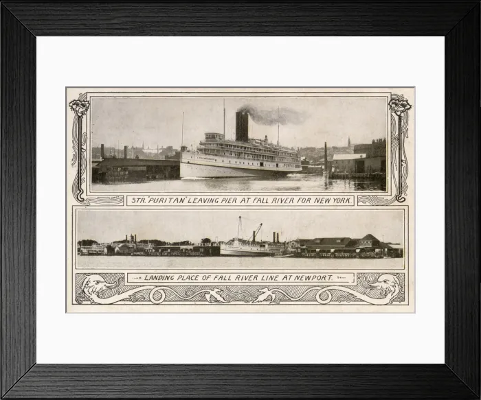Framed Print : Steamers of the Fall River Line, Massachusetts, USA Framed Print : Steamers of the Fall River Line, Massachusetts, USA