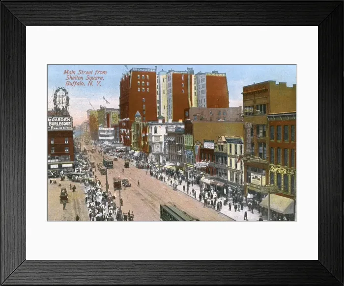 Framed Print : Main Street, Buffalo, New York State, USA Framed Print : Main Street, Buffalo, New York State, USA