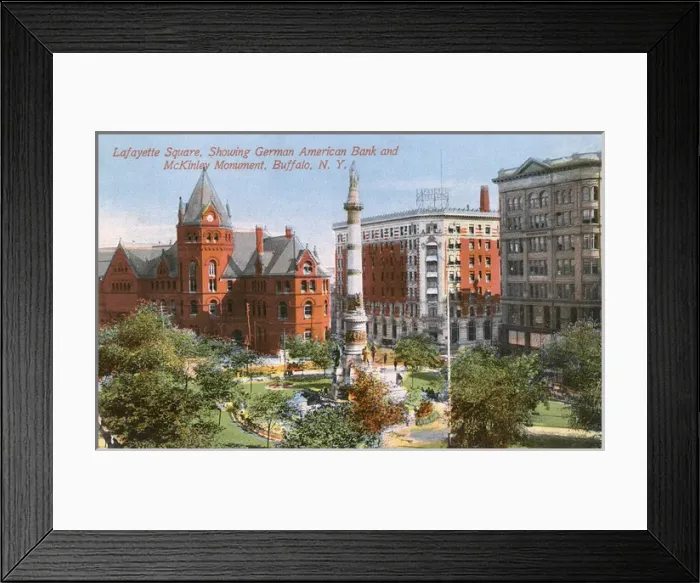 Framed Print : Lafayette Square, Buffalo, New York State, USA Framed Print : Lafayette Square, Buffalo, New York State, USA