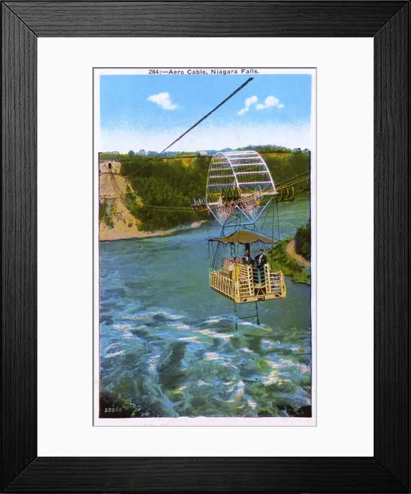 Framed Print : Aero Cable, Niagara Falls, New York State, USA Framed Print : Aero Cable, Niagara Falls, New York State, USA