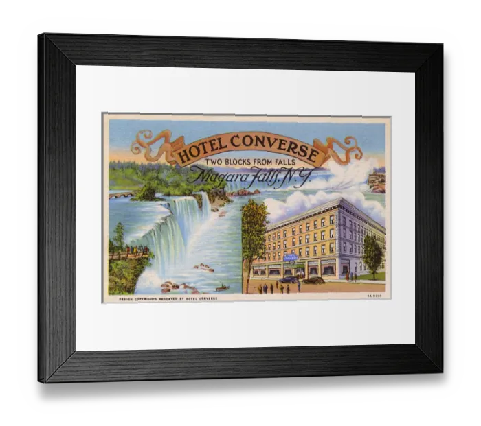 Framed Print : Hotel Converse, Niagara Falls, New York State, USA Framed Print : Hotel Converse, Niagara Falls, New York State, USA