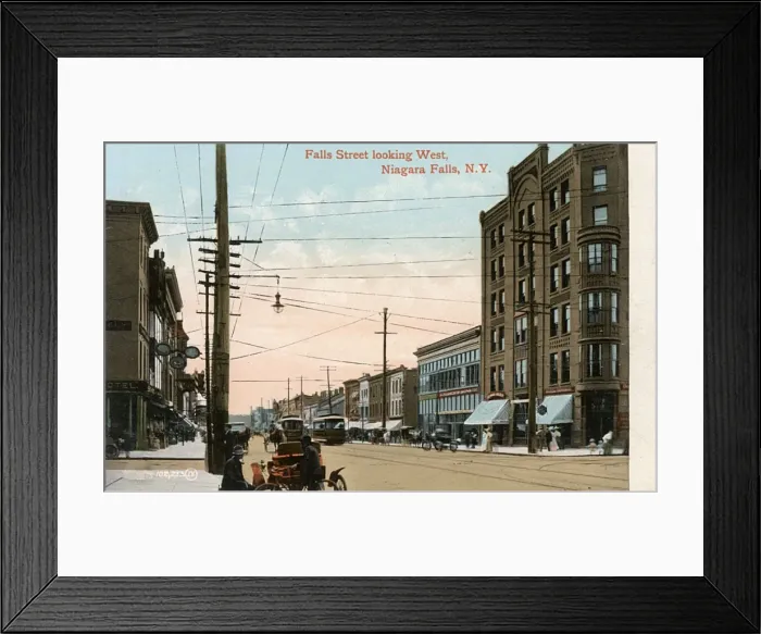 Framed Print : Falls Street, Niagara Falls, New York State, USA Framed Print : Falls Street, Niagara Falls, New York State, USA