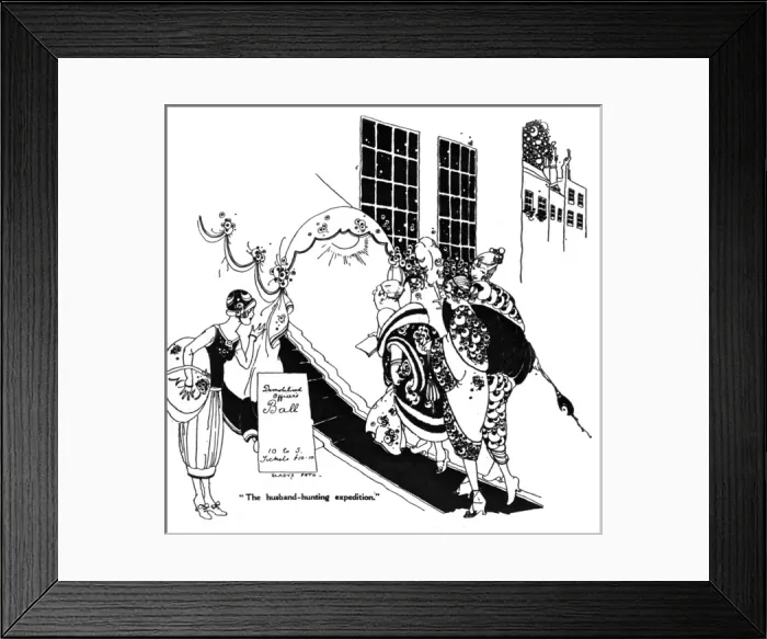 Framed Print : A husband hunting expedition by Gladys Peto Framed Print : A husband hunting expedition by Gladys Peto