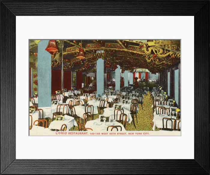 Framed Print : Tokio Restaurant, West 45th Street, New York City, USA Framed Print : Tokio Restaurant, West 45th Street, New York City, USA