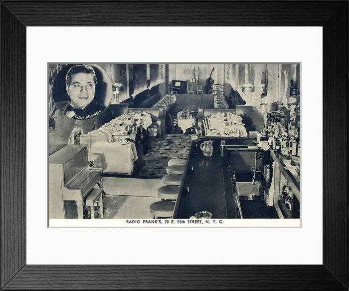 Framed Print : Radio Franks Restaurant, New York City, USA Framed Print : Radio Franks Restaurant, New York City, USA