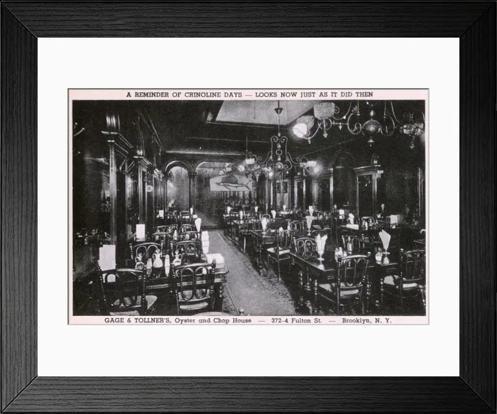 Framed Print : Gage & Tollners, New York City, USA Framed Print : Gage & Tollners, New York City, USA