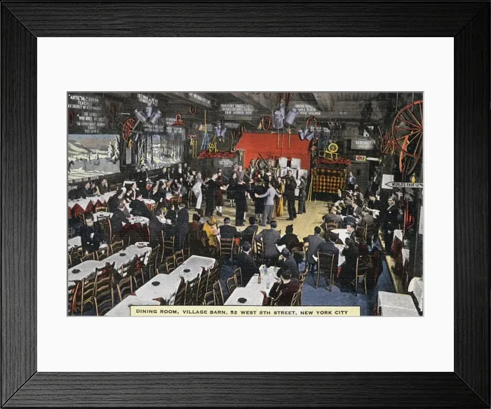 Framed Print : Village Barn Restaurant, New York City, USA Framed Print : Village Barn Restaurant, New York City, USA