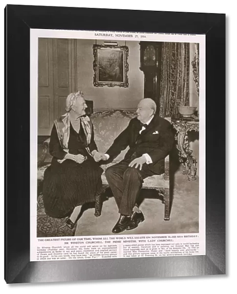Sir Winston Churchill and Lady Clementine Churchill