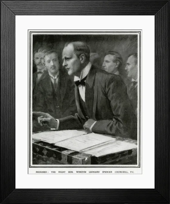 Framed Print : The Right Hon. Winston Churchill Framed Print : The Right Hon. Winston Churchill