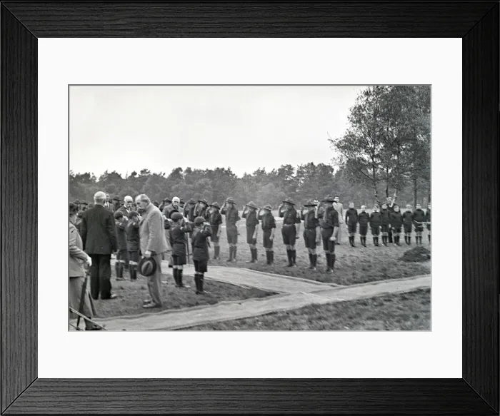 Framed Print : Royal Albert Orphanage, Bagshot, Surrey - Boy Scouts