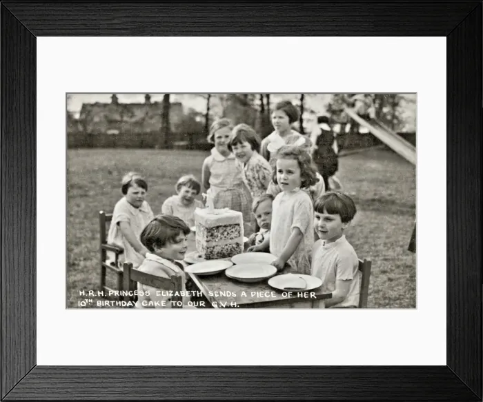 Framed Print : Barnardos Girls Village Home, Barkingside - Royal Birthday Framed Print : Barnardos Girls Village Home, Barkingside - Royal Birthday