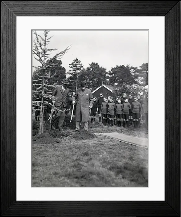 Framed Print : Royal Albert Orphanage, Bagshot, Surrey - tree planting Framed Print : Royal Albert Orphanage, Bagshot, Surrey - tree planting