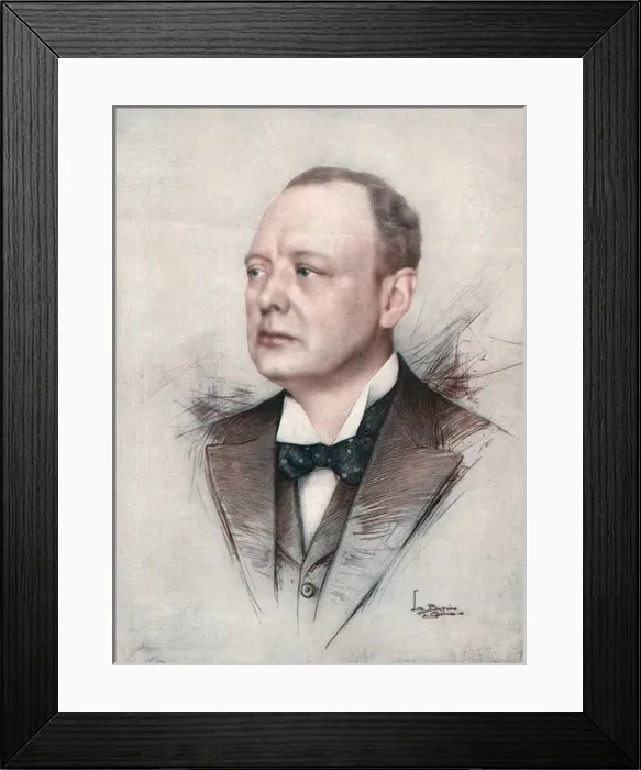 Framed Print : Winston Churchill, Chancellor of the Exchequer Framed Print : Winston Churchill, Chancellor of the Exchequer