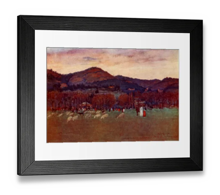 Framed Print : View toward Fiesole and Maiano from Campo de Marte, Florence Framed Print : View toward Fiesole and Maiano from Campo de Marte, Florence