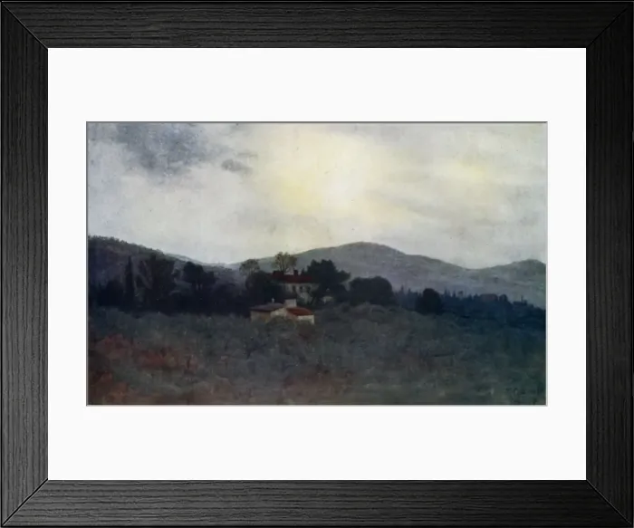 Framed Print : Tuscan Olive Gardens and the hills of the Casentino Framed Print : Tuscan Olive Gardens and the hills of the Casentino