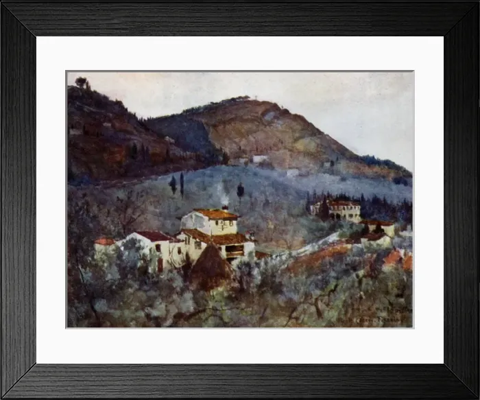 Framed Print : Misty Morning, below Monte Ceceri, Fiesole, Italy Framed Print : Misty Morning, below Monte Ceceri, Fiesole, Italy