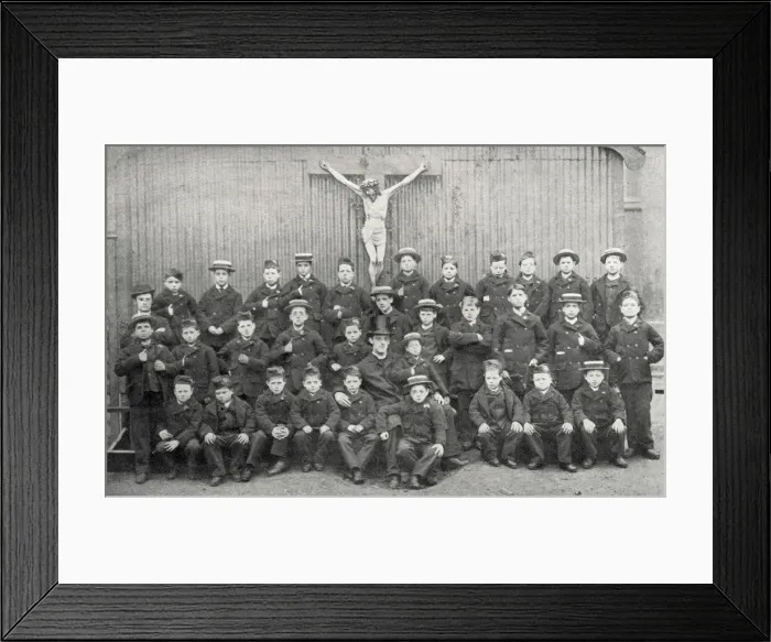 Framed Print : St Vincents Catholic Boys Home, Paddington, with Father Do Framed Print : St Vincents Catholic Boys Home, Paddington, with Father Do