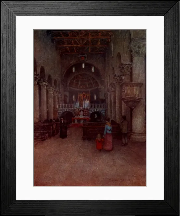 Framed Print : Interior of the Cathedral, Fiesole, Italy Framed Print : Interior of the Cathedral, Fiesole, Italy
