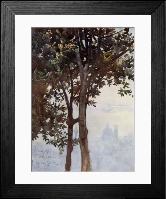Framed Print : The Towers of Florence appear out of the mist - from Fiesole Framed Print : The Towers of Florence appear out of the mist - from Fiesole