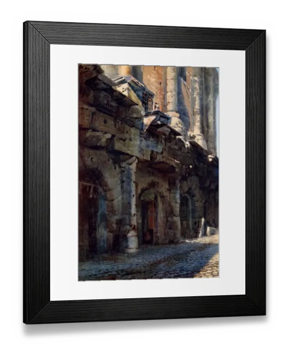 Framed Print : Remains of the Theatre of Marcellus, Rome, Italy Framed Print : Remains of the Theatre of Marcellus, Rome, Italy