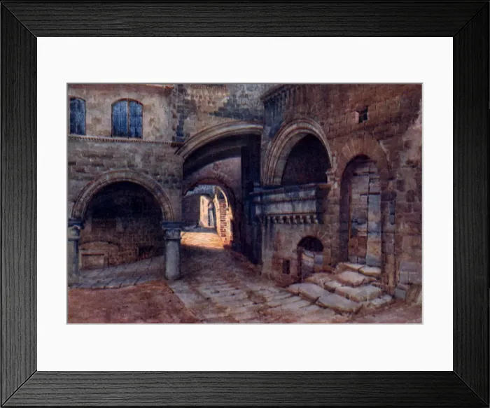 Framed Print : Piazza Pellegrino, Viterbo, Italy Framed Print : Piazza Pellegrino, Viterbo, Italy