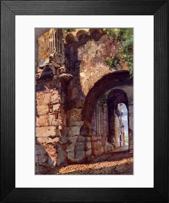 Framed Print : Roman and Medieval ruins at Terracina, Italy Framed Print : Roman and Medieval ruins at Terracina, Italy