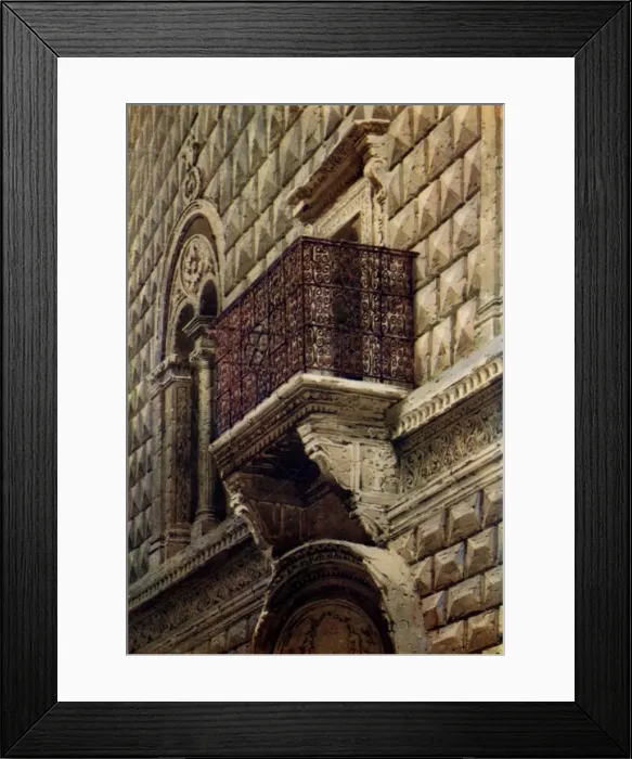 Framed Print : Balcony - Palazzo Bevilacqua, Bologna, Italy Framed Print : Balcony - Palazzo Bevilacqua, Bologna, Italy