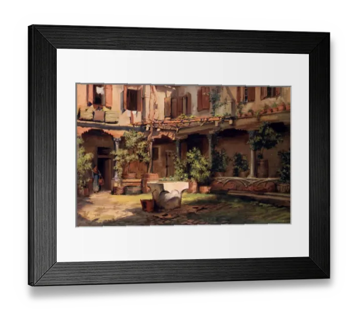 Framed Print : Courtyard of San Geronimo, Venice, Italy Framed Print : Courtyard of San Geronimo, Venice, Italy