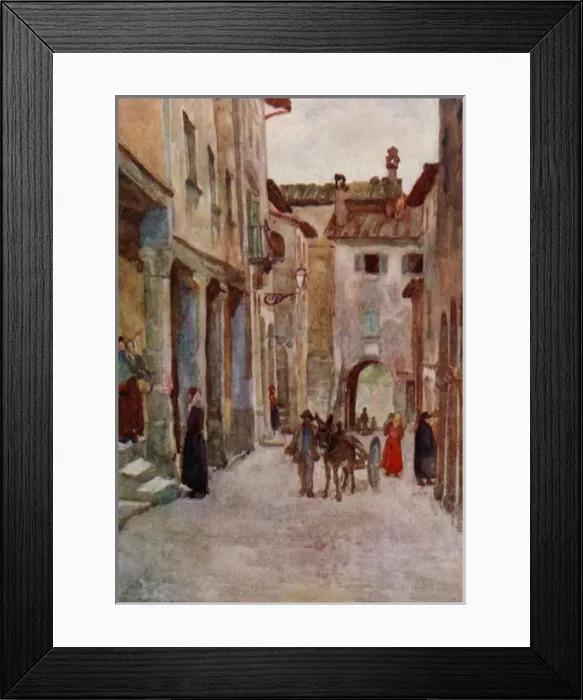 Framed Print : The village of Borgo ala Collina, Italy Framed Print : The village of Borgo ala Collina, Italy
