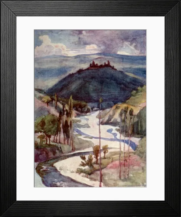 Framed Print : Romena, Italy - viewed from the Fiumicello Framed Print : Romena, Italy - viewed from the Fiumicello