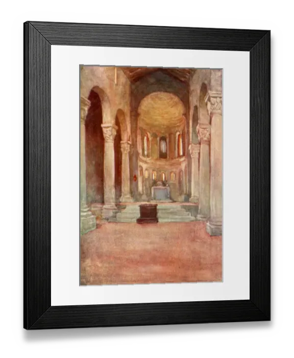 Framed Print : Romena Church, Italy - Interior Framed Print : Romena Church, Italy - Interior