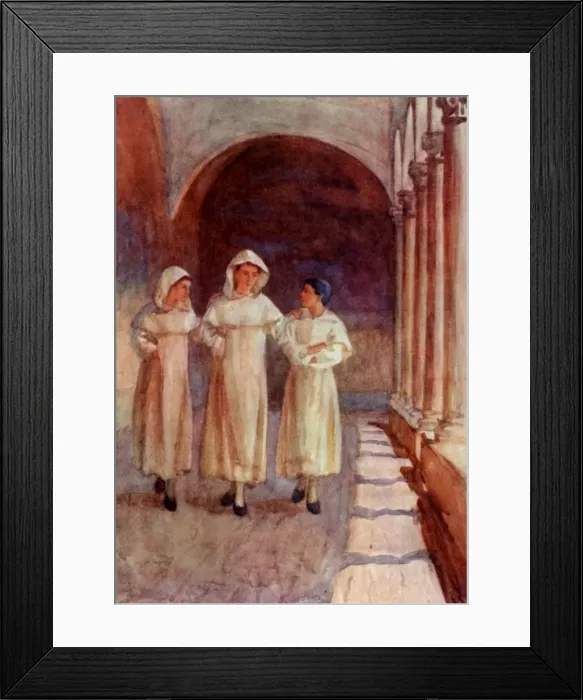 Framed Print : Boy Novices at Santa Maria del Sasso, near Bibbiena, Italy Framed Print : Boy Novices at Santa Maria del Sasso, near Bibbiena, Italy