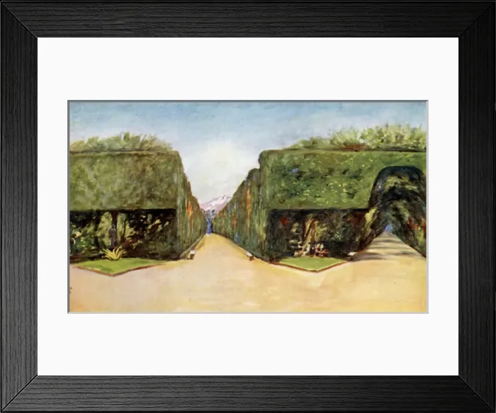 Framed Print : The Park Of The Palace Of Capodimonte, Above Naples Framed Print : The Park Of The Palace Of Capodimonte, Above Naples