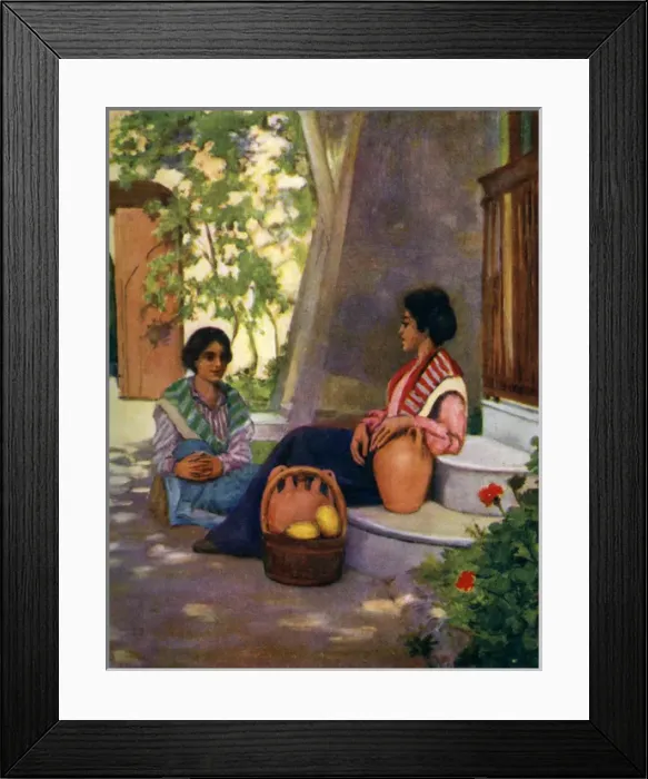 Framed Print : Lemonade-Sellers Of Naples Framed Print : Lemonade-Sellers Of Naples