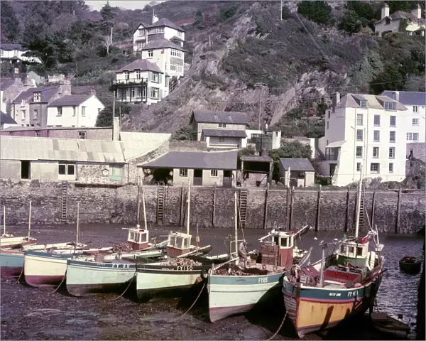 Fishing boats in the harbour, Fowey, Cornwall