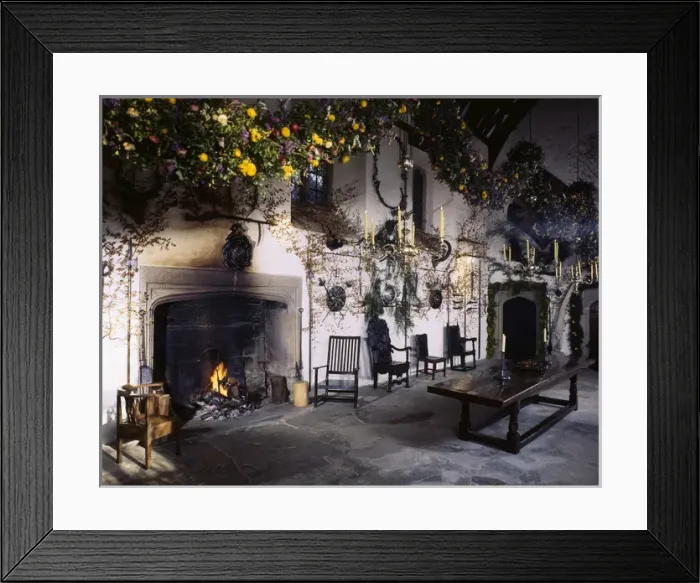Framed Print : Interior, Cotehele House, Tamar Valley, Cornwall Framed Print : Interior, Cotehele House, Tamar Valley, Cornwall