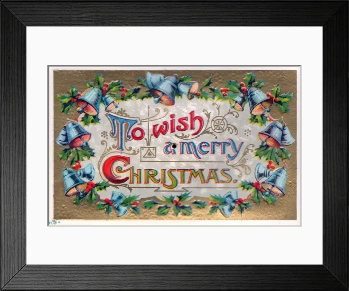 Framed Print : Ringing bells on an audible Christmas card Framed Print : Ringing bells on an audible Christmas card