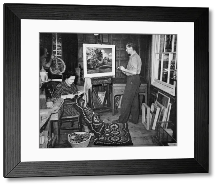 Framed Print : Artists Village Show at Great Bardfield, Essex Framed Print : Artists Village Show at Great Bardfield, Essex