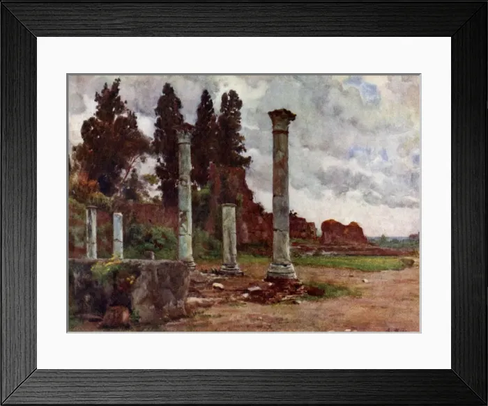 Framed Print : Library of the House of Domitian on the Palatine, Italy Framed Print : Library of the House of Domitian on the Palatine, Italy