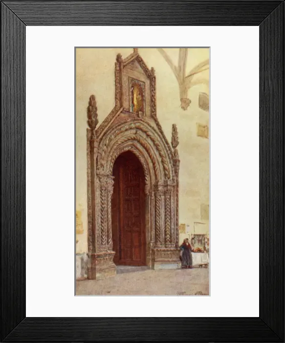 Framed Print : South doorway of the Cathedral, Palermo, Sicily, Italy