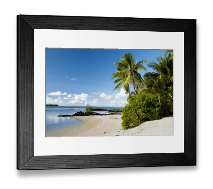 Framed Print : Sea view and a beach Framed Print : Sea view and a beach