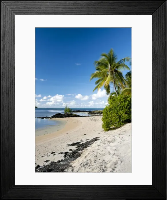Framed Print : Sea view and a beach Framed Print : Sea view and a beach