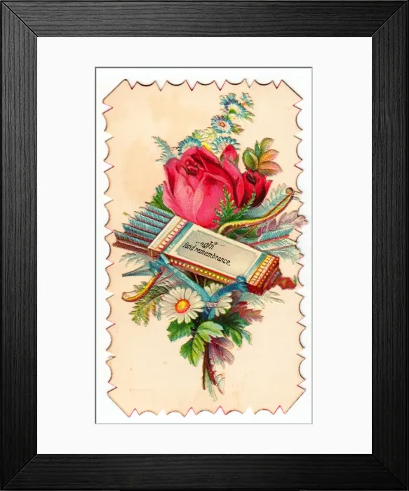 Framed Print : Romantic greetings card with bow and arrow and flowers Framed Print : Romantic greetings card with bow and arrow and flowers