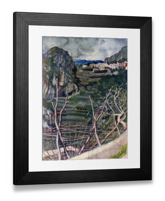 Framed Print : The road to Ravello, Campania Framed Print : The road to Ravello, Campania