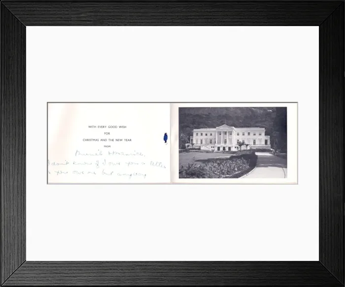 Framed Print : Christmas card with photo of White House, Washington, USA Framed Print : Christmas card with photo of White House, Washington, USA