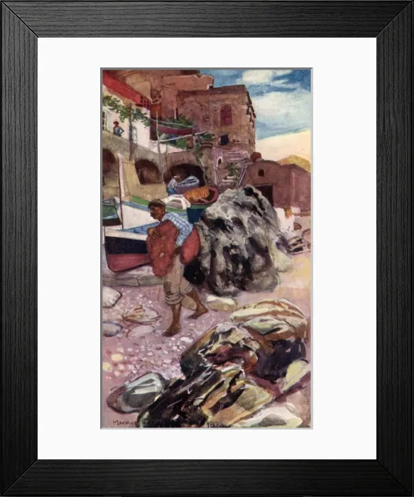 Framed Print : Piccola Marina, Capri, Campania, Italy
