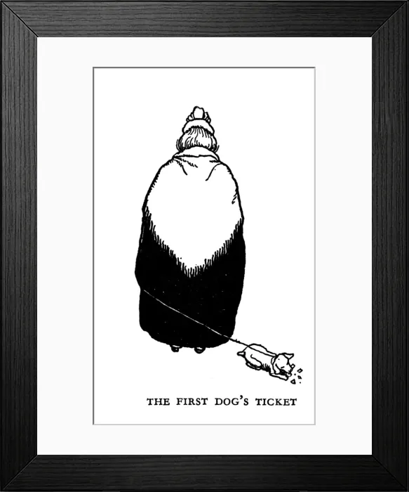 Framed Print : Vignette illustration, Railway Ribaldry by W Heath Robinson Framed Print : Vignette illustration, Railway Ribaldry by W Heath Robinson