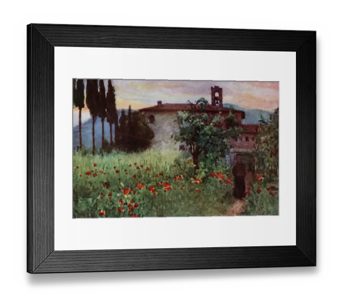 Framed Print : Convent Garden in the Sabine Hills, Sabina, Italy Framed Print : Convent Garden in the Sabine Hills, Sabina, Italy