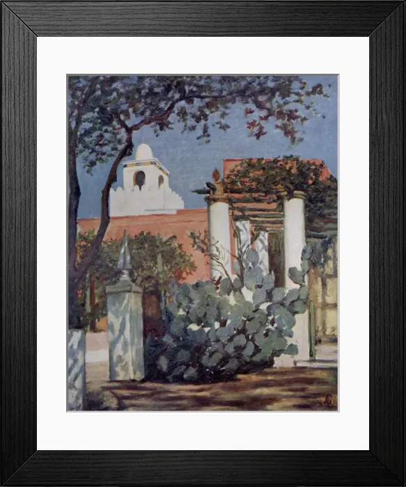 Framed Print : Villa at Naples, Italy Framed Print : Villa at Naples, Italy