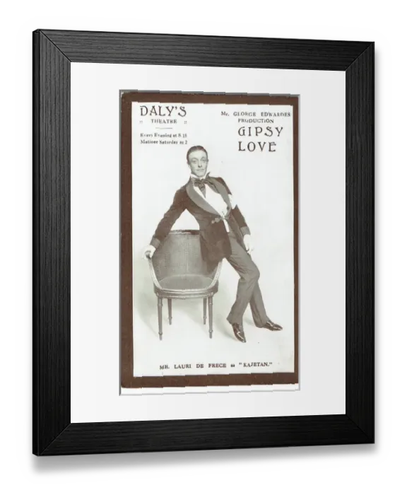 Framed Print : Gipsy Love by Basil Hood & Adrian Ross Framed Print : Gipsy Love by Basil Hood & Adrian Ross